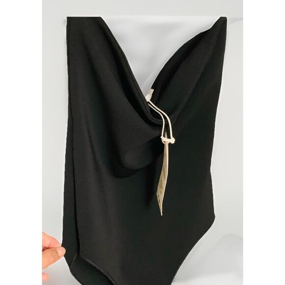 Zara Black Sculpt Fabric Strapless Bodysuit Women's Size Medium NWT - Picture 6 of 7